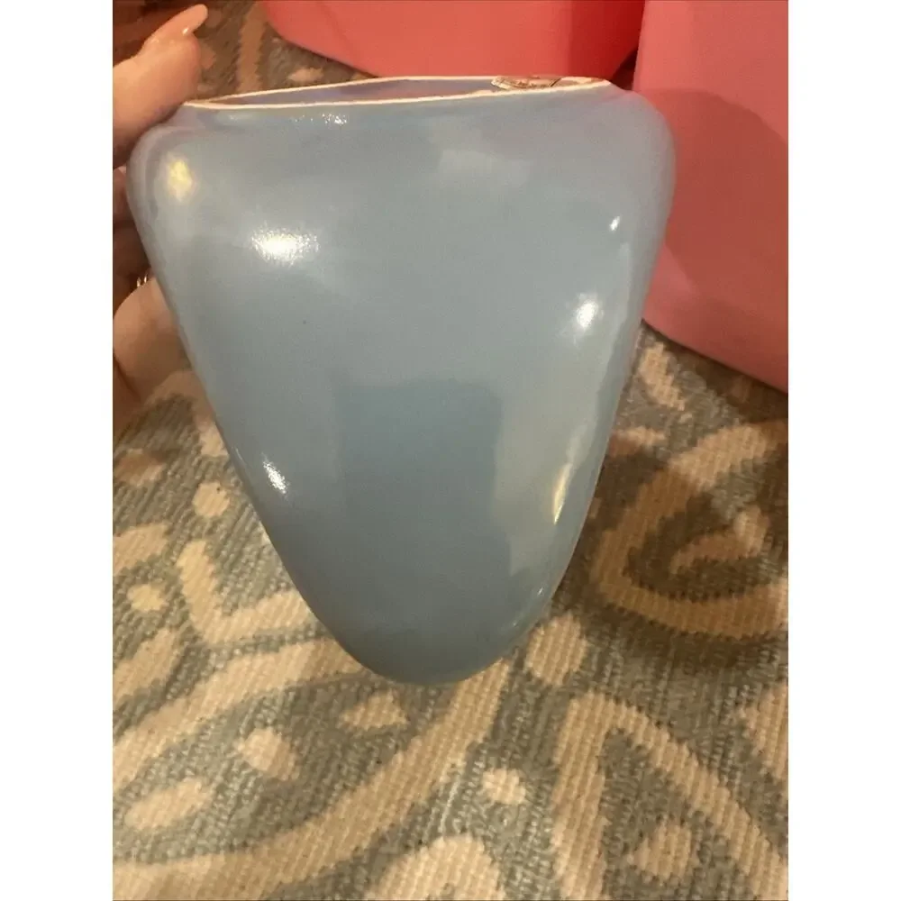 Vintage Nova Swan Ceramic Cloth Towel Soap Holder Cream‎ Blue Bath Decor Dish